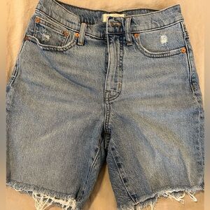 Madewell high rise denim Blue Jean Shorts